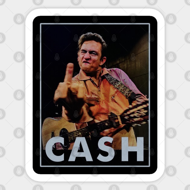 Johnny cash giving finger t shirt sales